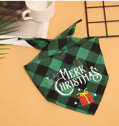 Dog Christmas Plaid Bandanas - Petopia | Products for dogs