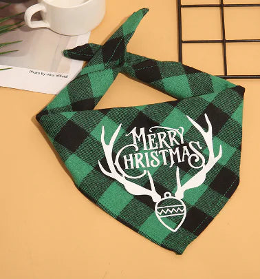 Dog Christmas Plaid Bandanas - Petopia | Products for dogs