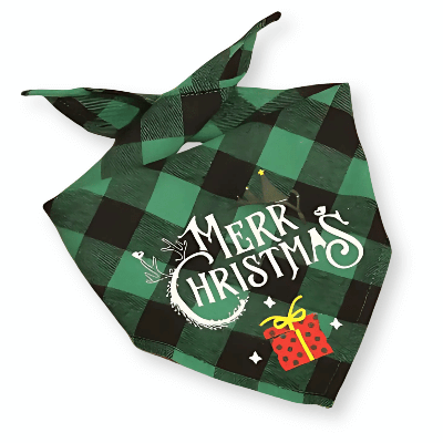 Dog Christmas Plaid Bandanas - Petopia | Products for dogs