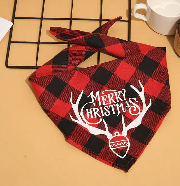 Dog Christmas Plaid Bandanas - Petopia | Products for dogs