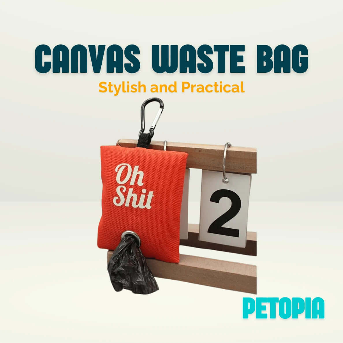 Pets Canvas Waste Bag - Petopia