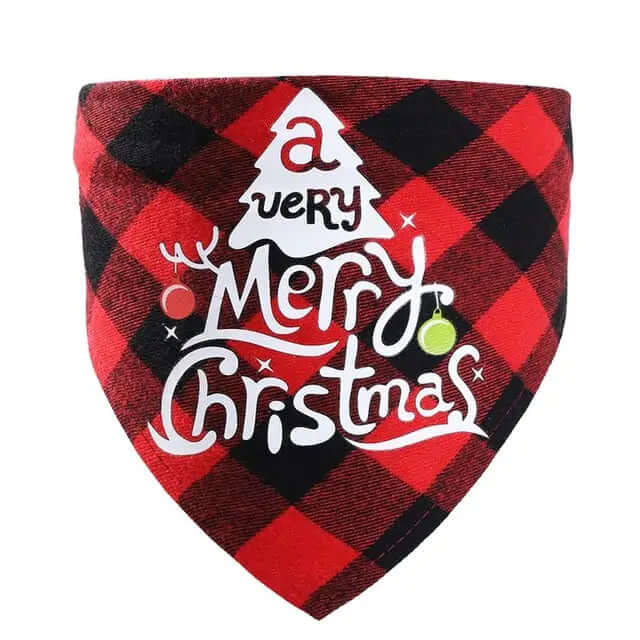 Dog Christmas Plaid Bandanas - Petopia | Products for dogs