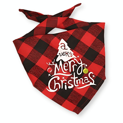 Dog Christmas Plaid Bandanas - Petopia | Products for dogs