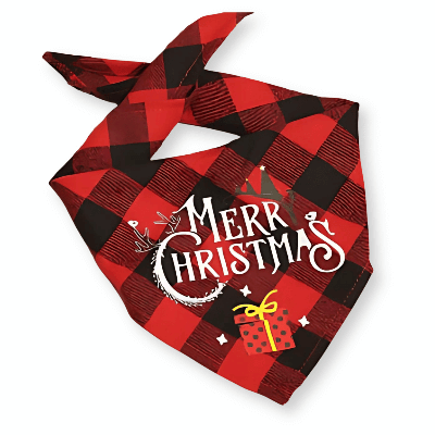 Dog Christmas Plaid Bandanas - Petopia | Products for dogs