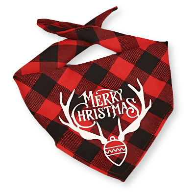 Dog Christmas Plaid Bandanas - Petopia | Products for dogs