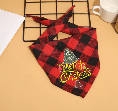 Dog Christmas Plaid Bandanas - Petopia | Products for dogs