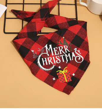 Dog Christmas Plaid Bandanas - Petopia | Products for dogs